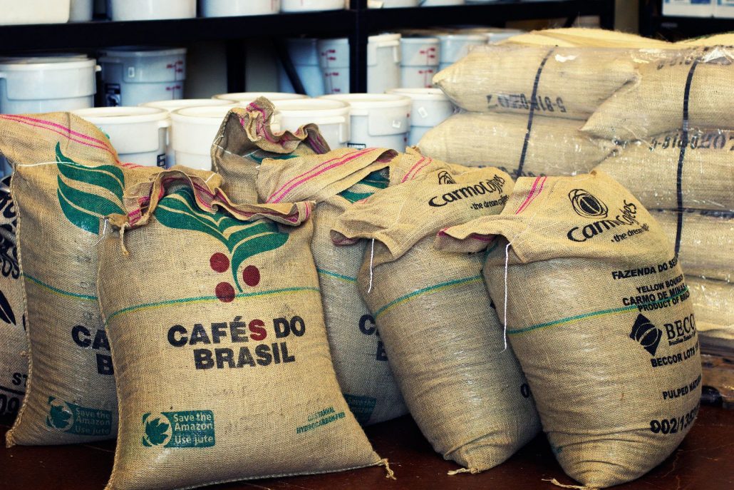 کیسه های قهوه سبز برزیل