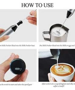 کفساز و همزن شیر و قهوه شارژی USB یونیک لایف Unique Life بدنه استیل