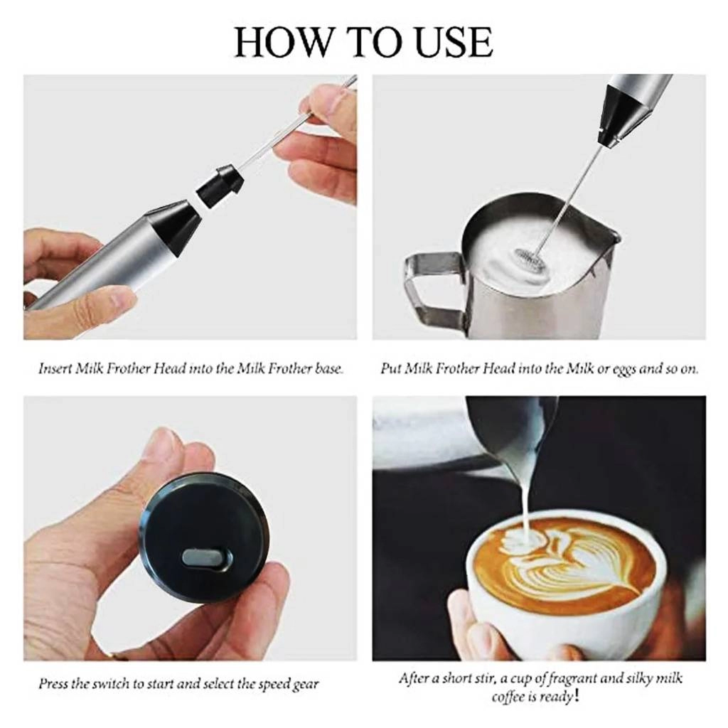 کفساز و همزن شیر و قهوه شارژی USB یونیک لایف Unique Life بدنه استیل